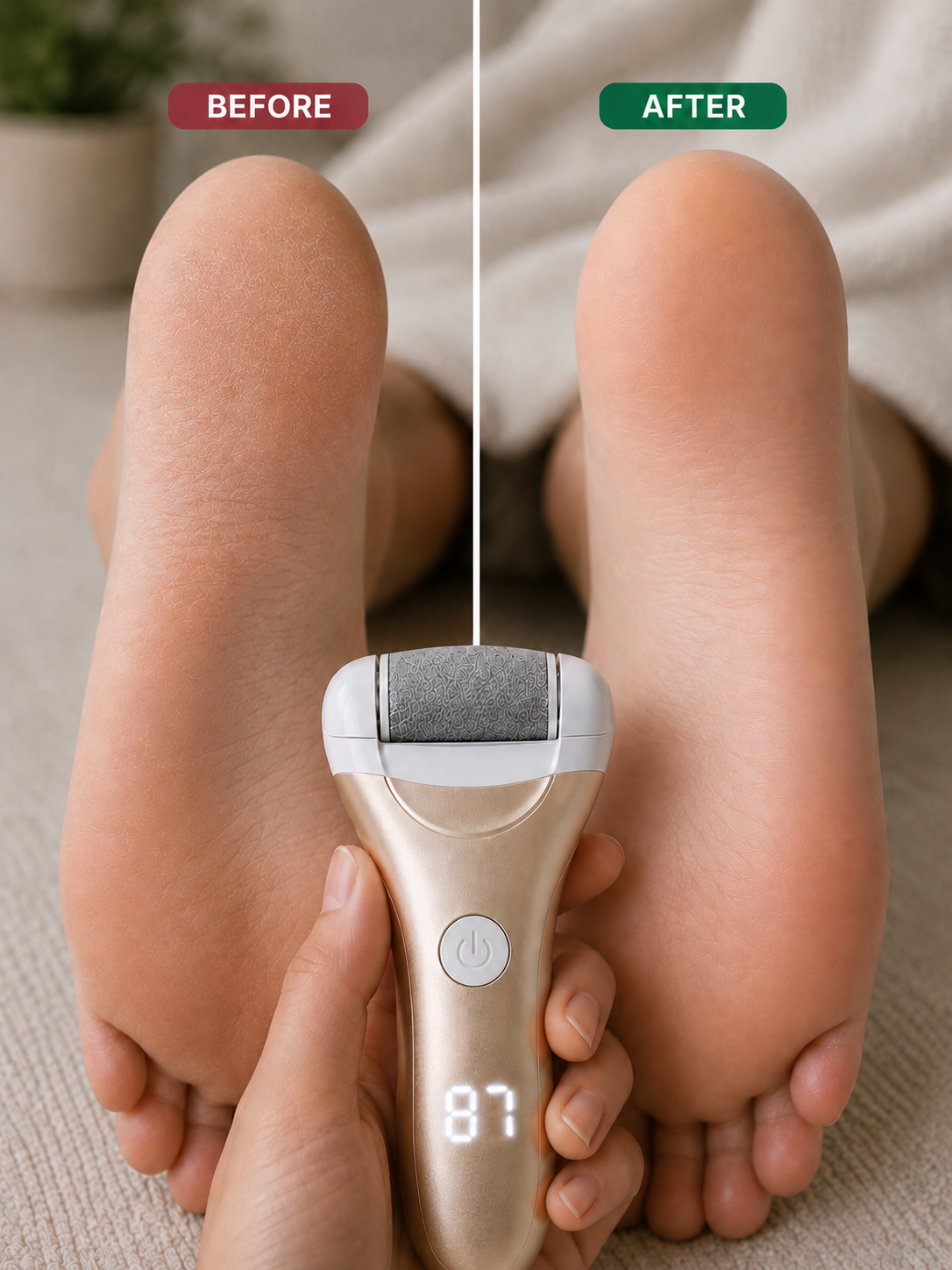 Soleva Electric Foot File — Soft, Smooth Heels Made Simple